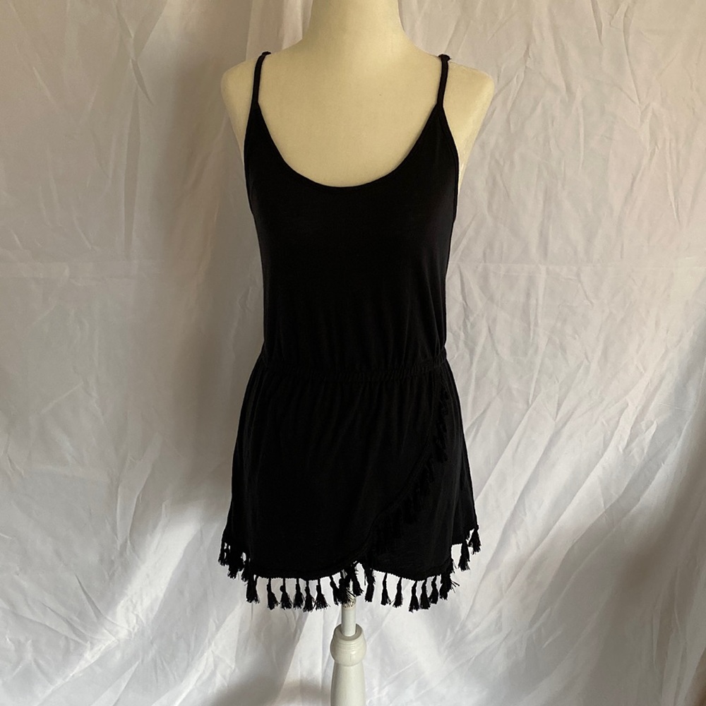 ~HOST PICK~ Victoria’s Secret Tassel Black Dress Size XS